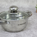 Sunhouse SH22116 3 bottom stainless steel pot 16 cm