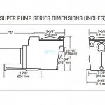 Hayward Super Pump Up-Rated Pool Pump | 0.5HP 115V | W3SP2600X5