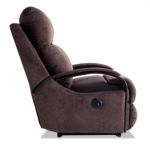 Quinn Chocolate Lay-Flat Power Recliner