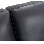 Antonio Black Leather Sofa