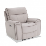 Contempo Gray Power Recliner