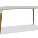 Cyrus 63'' Ivory & Oak Dining Table