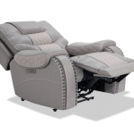 Walker Leather Gray Power Recliner