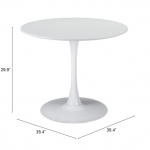 Siya White Dining Table