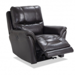 Turbo Brown Leather Power Recliner