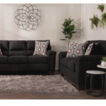 Calvin Onyx Black Sofa