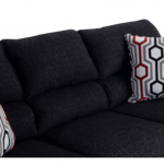 Calvin Onyx Black Sofa