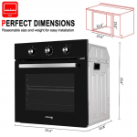 24-in Convection Single Electric Wall Oven 