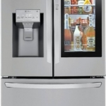 LG - 23.5 Cu. Ft. French InstaView Door-in-Door Counter-Depth Refrigerator with Craft Ice - Stainless steel