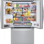 LG - 29.7 Cu. Ft. French InstaView Door-in-Door Refrigerator with Craft Ice - Stainless steel