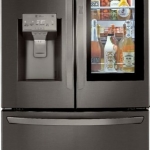 LG - 23.5 Cu. Ft. French InstaView Door-in-Door Counter-Depth Refrigerator with Craft Ice - Black stainless steel