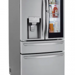 LG - 22.5 Cu. Ft. 4-Door French Door Counter-Depth Refrigerator with InstaView Door-in-Door and Craft Ice - Stainless steel