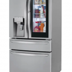 LG - 22.5 Cu. Ft. 4-Door French Door Counter-Depth Refrigerator with InstaView Door-in-Door and Craft Ice - Stainless steel