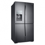 Samsung - 27.8 Cu. Ft. 4-Door Flex French Door Fingerprint Resistant Refrigerator with Food ShowCase - Black stainless steel