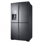 Samsung - 27.8 Cu. Ft. 4-Door Flex French Door Fingerprint Resistant Refrigerator with Food ShowCase - Black stainless steel