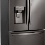 LG - 29.7 Cu. Ft. French Door-in-Door Refrigerator with Craft Ice - Black stainless steel