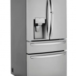 LG - 22.5 Cu. Ft. 4-Door French Door Counter-Depth Refrigerator with Door-in-Door and Craft Ice - Stainless steel