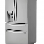 LG - 22.5 Cu. Ft. 4-Door French Door Counter-Depth Refrigerator with Door-in-Door and Craft Ice - Stainless steel