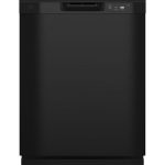 GE - Front Control Dishwasher with 60dBA - Black