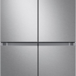 Samsung - 23 cu. ft. 4-Door Flex French Door Counter Depth Refrigerator with WiFi, Beverage Center and Dual Ice Maker - Stainless steel