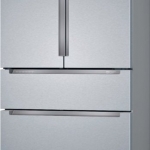 Bosch - 800 Series 20.5 Cu. Ft. 4-Door French Door Counter-Depth Smart Refrigerator - Stainless steel