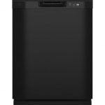 GE - Front Control Dishwasher with 60dBA - Black