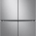 Samsung - 23 cu. ft. 4-Door Flex French Door Counter Depth Refrigerator with WiFi, Beverage Center and Dual Ice Maker - Stainless steel