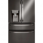 LG - 29.5 Cu. Ft. 4-Door French Door Refrigerator with Door-in-Door and Craft Ice - Black stainless steel