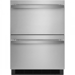 JennAir - NOIR 4.7 Cu. Ft. Built-In Double Refrigerator Drawers - Stainless steel