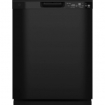 GE - Front Control Built-In Dishwasher, 52 dBA - Black