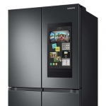 Samsung - 29 cu. ft. Smart 4-Door Flex refrigerator with Family Hub and Beverage Center - Black stainless steel