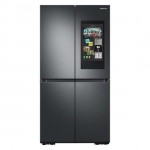 Samsung - 29 cu. ft. Smart 4-Door Flex refrigerator with Family Hub and Beverage Center - Black stainless steel