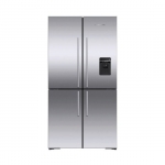 Fisher & Paykel - 36-In 18.9 cu ft Freestanding Quad Door Refrigerator in Stainless Steel - Stainless steel