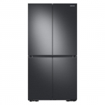 Samsung - 23 cu. ft. 4-Door Flex French Door Counter Depth Refrigerator with WiFi, Beverage Center and Dual Ice Maker - Black stainless steel