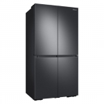 Samsung - 23 cu. ft. 4-Door Flex French Door Counter Depth Refrigerator with WiFi, Beverage Center and Dual Ice Maker - Black stainless steel