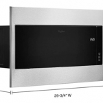 Whirlpool - 1.1 Cu. Ft. Built-In Microwave with Standard Trim Kit - Stainless steel