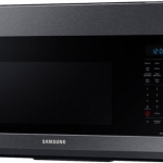 Samsung - 1.7 cu. ft. Over-the-Range Convection Microwave with WiFi - Black stainless steel