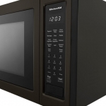 KitchenAid - 1.5 Cu. Ft. Convection Microwave with Sensor Cooking and Grilling - Black stainless steel
