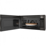 GE Profile - Profile Series 1.7 Cu. Ft. Convection Over-the-Range Microwave with Sensor Cooking and Chef Connect - Fingerprint Resistant Black Stainless