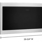 Whirlpool - 1.1 Cu. Ft. Built-In Microwave with Slim Trim Kit - Stainless steel