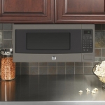 GE - 1.1 Cu. Ft. Mid-Size Microwave - Slate