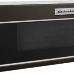 KitchenAid - 1.1 Cu. Ft. Over-the-Range Microwave with Sensor Cooking - Black stainless steel