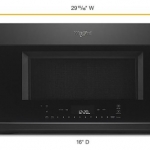 Whirlpool - 1.9 Cu. Ft. Convection Over-the-Range Microwave with Sensor Cooking - Black