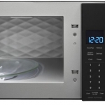 Whirlpool - 1.1 Cu. Ft. Low Profile Over-the-Range Microwave Hood Combination - Black stainless steel