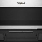 Whirlpool - 1.1 Cu. Ft. Low Profile Over-the-Range Microwave Hood Combination - Stainless steel