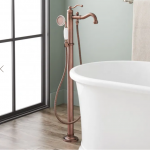 Leta Freestanding Tub Faucet with Hand Shower - Oil Rubbed Bronze