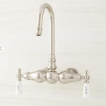 Three-Ball Gooseneck Tub-Wall-Mount Faucet