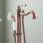 Leta Freestanding Tub Faucet with Hand Shower - Oil Rubbed Bronze