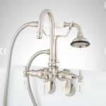 Galeton Tub-Wall-Mount Faucet and Hand Shower - Adjustable Spread