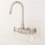 Three-Ball Gooseneck Tub-Wall-Mount Faucet